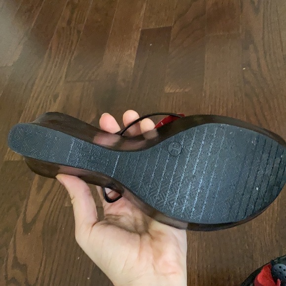 Made in Italy genuine leather wedge Sandals - Picture 5 of 8